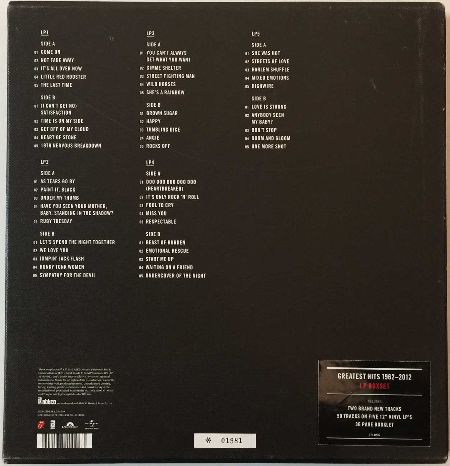 G And R Box Set Lot 680 - The Rolling Stones - Grrr! (5 x LP Box Set