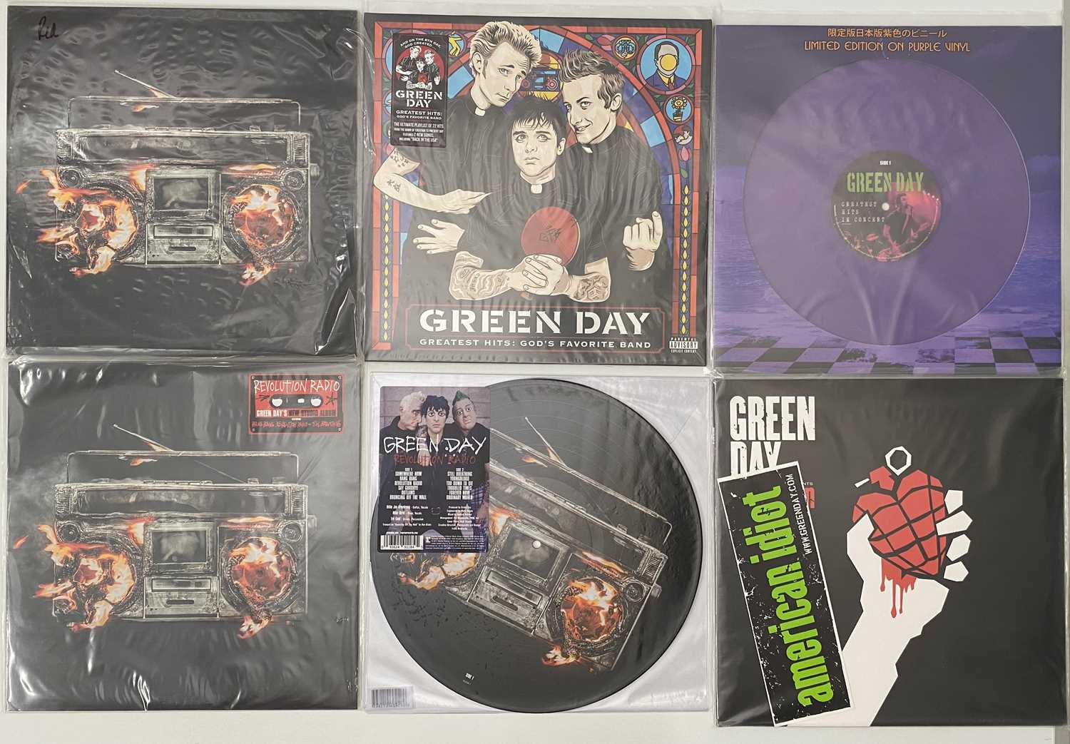 Lot 773 - GREEN DAY - LP COLLECTION