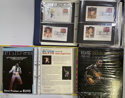 Lot 354 - ELVIS MEMORABILIA - INC CARDS / COLLECTABLES.