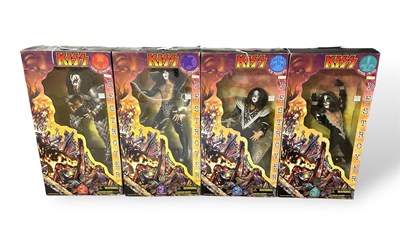 Lot 465 - KISS - LARGE BOXED FIGURINES - FULL SET.