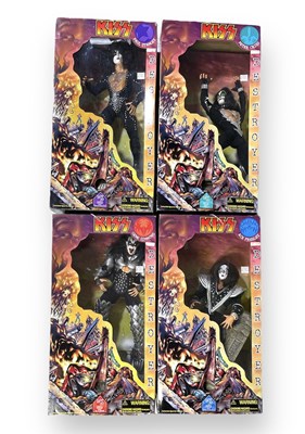 Lot 465 - KISS - LARGE BOXED FIGURINES - FULL SET.