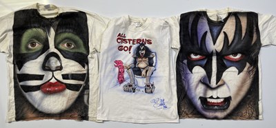 Lot 466 - KISS MEMORABILIA - NICK SMITH DESIGNED T-SHIRTS.