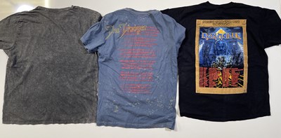 Lot 395 - ROCK / METAL - IRON MAIDEN / WHITESNAKE T-SHIRTS.