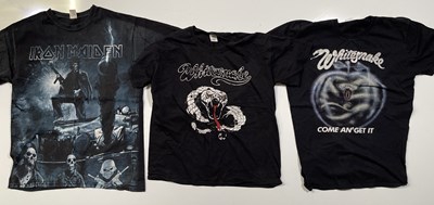Lot 395 - ROCK / METAL - IRON MAIDEN / WHITESNAKE T-SHIRTS.
