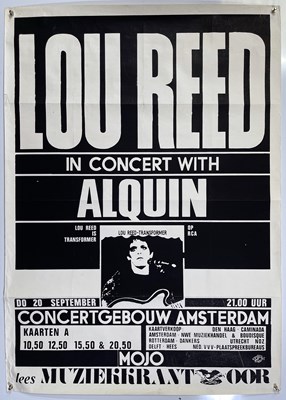 Lot 209 - LOU REED - 1973 CONCERT POSTER.