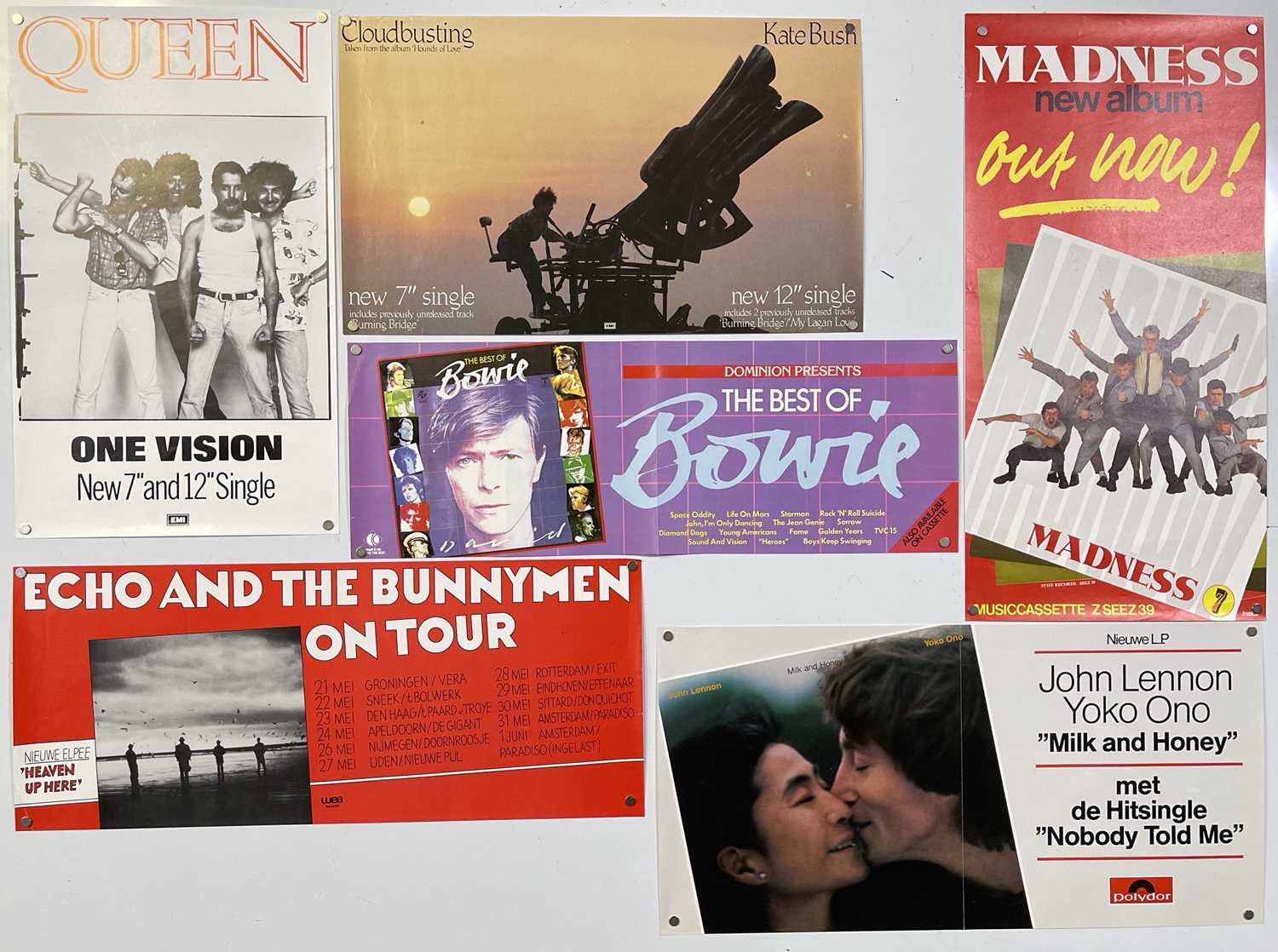 Lot 213 - 1980S POP / ROCK BANNER POSTERS.