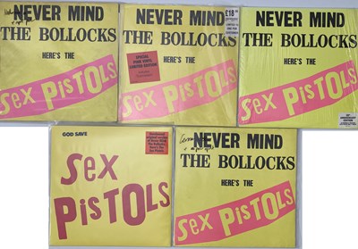 Lot 931 - SEX PISTOLS - NEVER MIND THE BOLLOCKS LP PACK (MULTIPLE PRESSINGS)