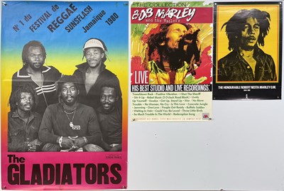 Lot 215 - REGGAE POSTERS INC BOB MARLEY.