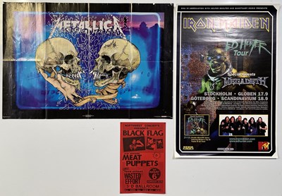 Lot 218 - METAL / HARDCORE / ROCK - POSTERS / CONCERT POSTERS.