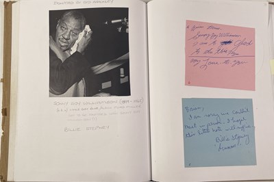 Lot 339 - JAZZ/BLUES AUTOGRAPHS - THE BARRY MCRAE COLLECTION - VOL 15 INC JOSH WHITE / MUDDY WATERS..