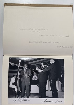 Lot 340 - JAZZ/BLUES AUTOGRAPHS - THE BARRY MCRAE COLLECTION - VOLS 16/17 INC BILL EVANS.