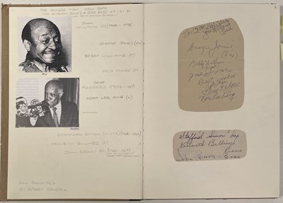 Lot 340 - JAZZ/BLUES AUTOGRAPHS - THE BARRY MCRAE COLLECTION - VOLS 16/17 INC BILL EVANS.