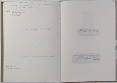 Lot 340 - JAZZ/BLUES AUTOGRAPHS - THE BARRY MCRAE COLLECTION - VOLS 16/17 INC BILL EVANS.