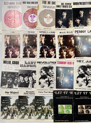 Lot 375 - THE BEATLES - SHEET MUSIC COLLECTION.