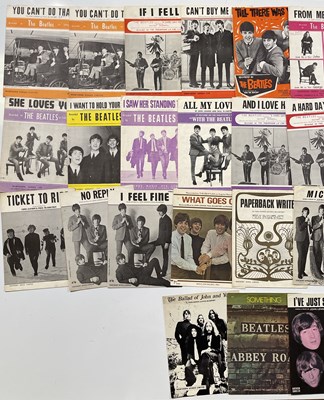 Lot 376 - THE BEATLES - SHEET MUSIC COLLECTION