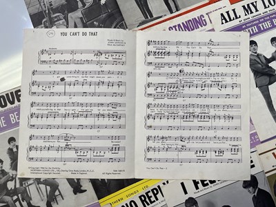 Lot 376 - THE BEATLES - SHEET MUSIC COLLECTION