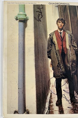 Lot 301 - THE WHO - QUADROPHENIA LP SIGNED BY ROGER DALTREY AND CAST.