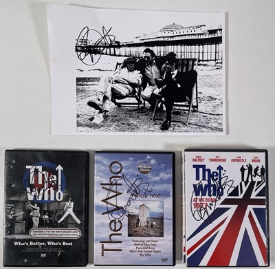 Lot 302 - THE WHO INTEREST - ROGER DALTREY SIGNED ITEMS.