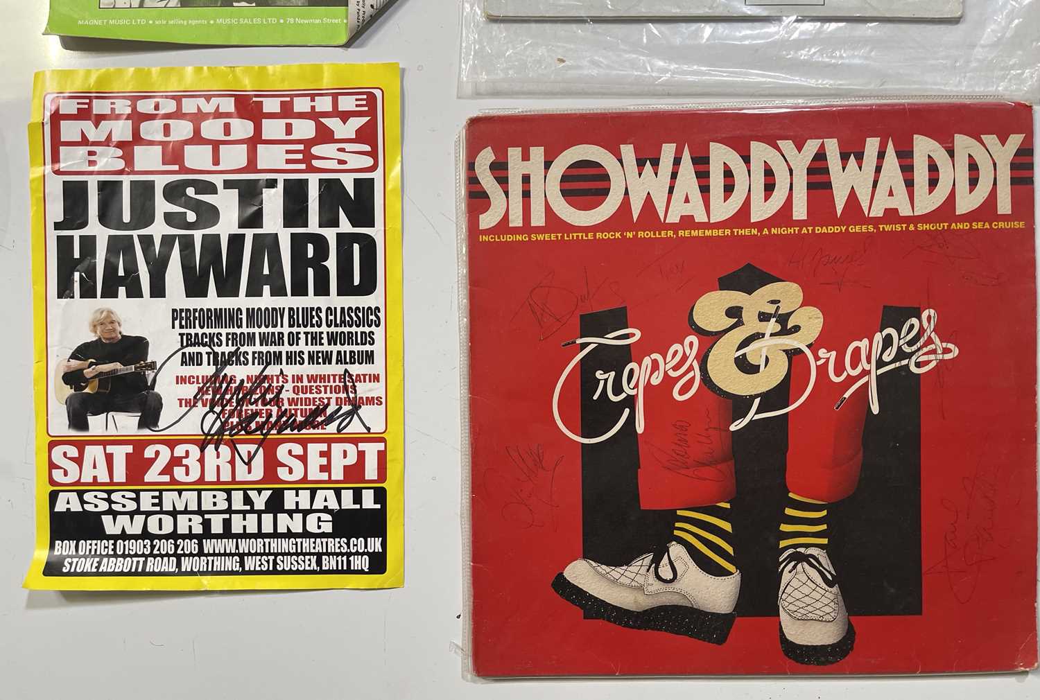 Lot 305 SIGNED MUSIC MEMORABILIA.