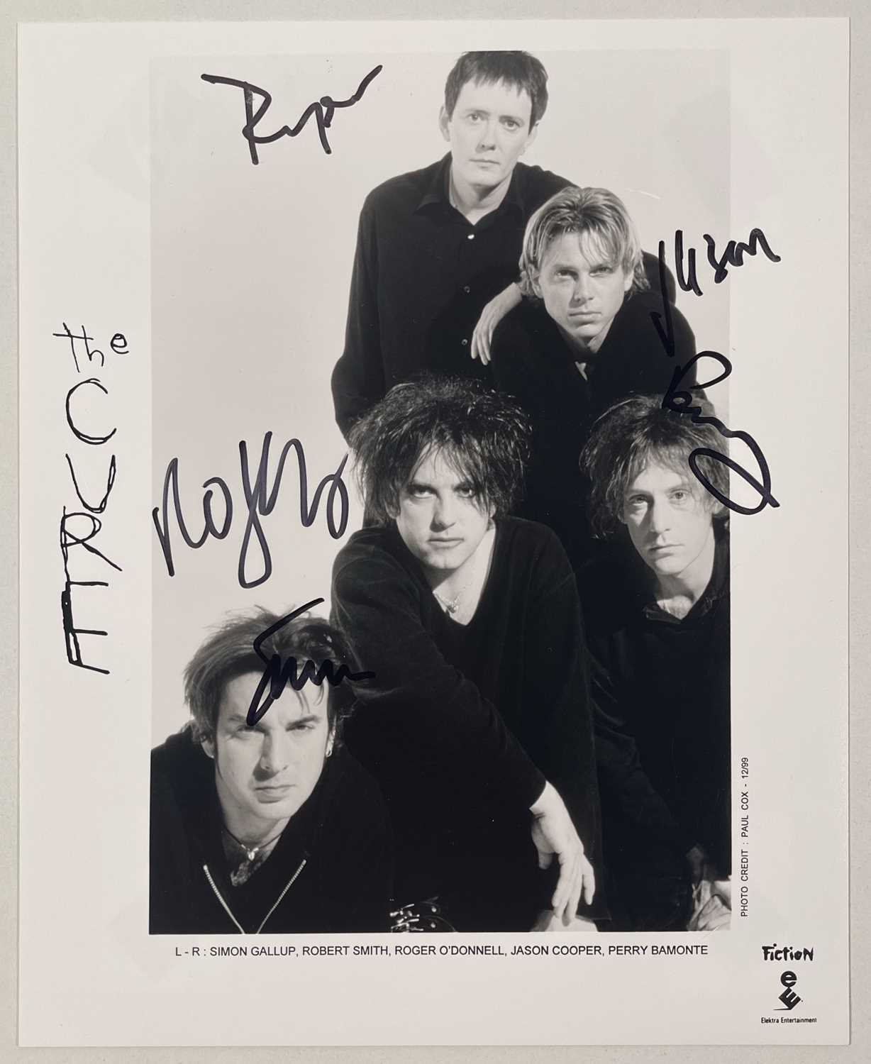 Lot 312 - THE CURE - SIGNED PROMOTIONAL PHOTO.