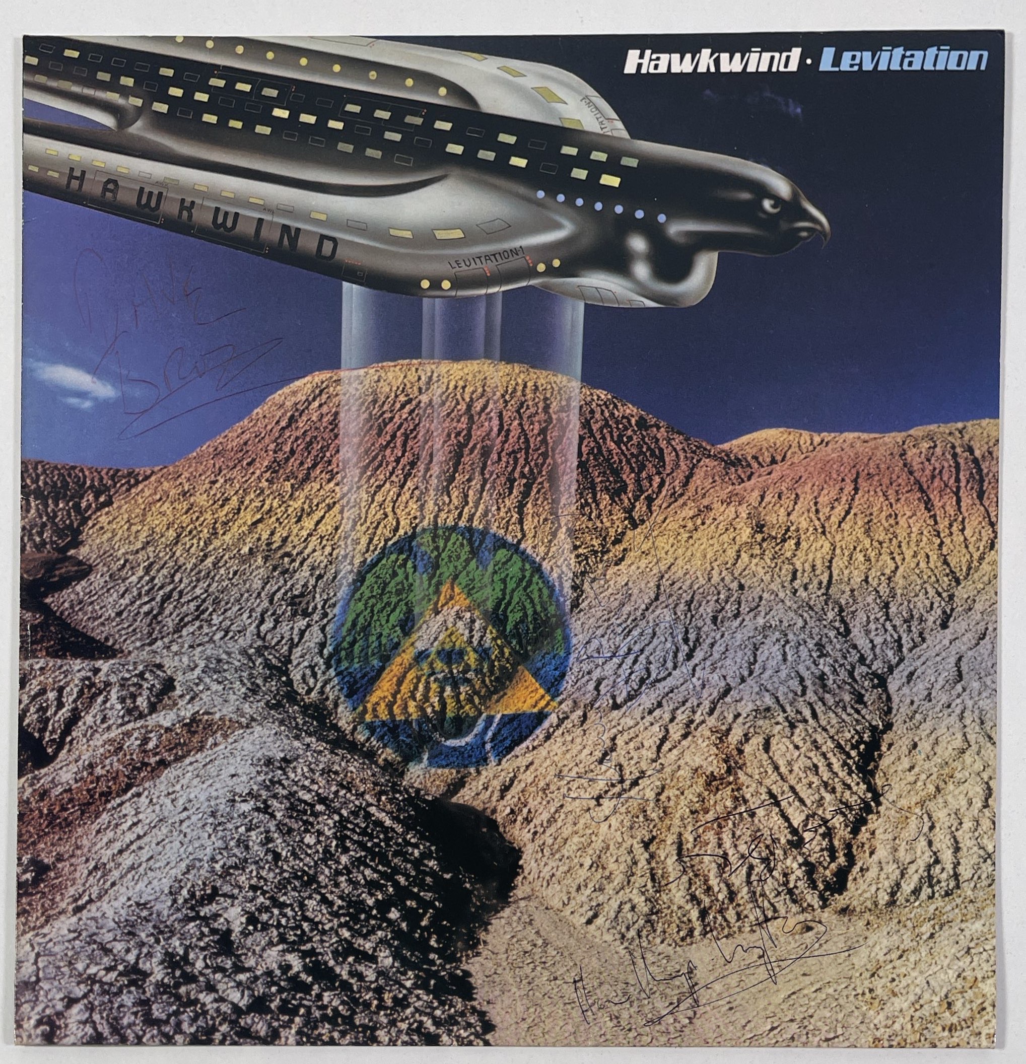 Lot 315 HAWKWIND INC GINGER BAKER SIGNED LP.