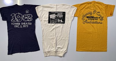 Lot 478 - 10CC  - C 1970S CONCERT T-SHIRTS INC STOCKHOLM.