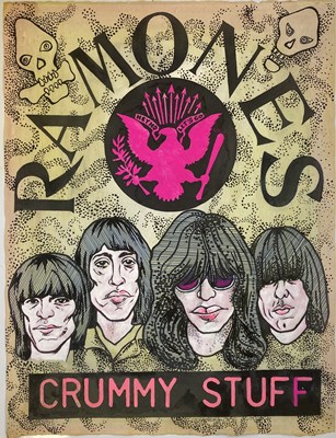 Lot 172 - THE RAMONES HAND PAINTED POSTER