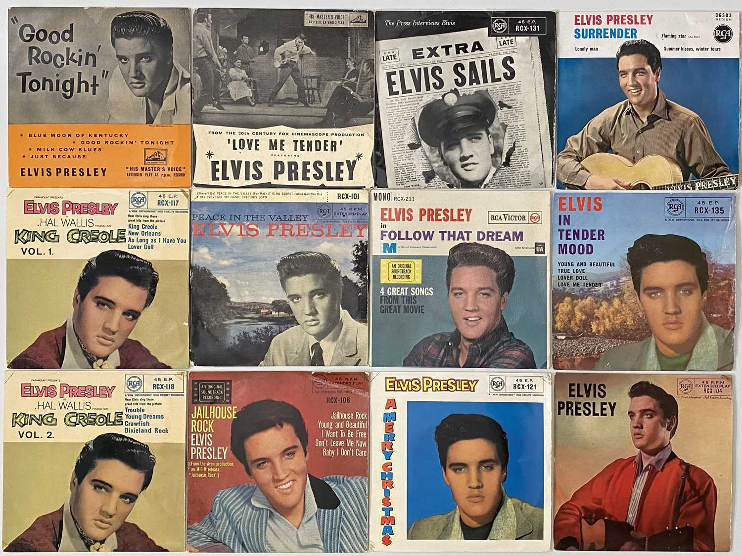 Lot 988 - ELVIS PRESLEY - EP/7" COLLECTION (LARGELY UK)