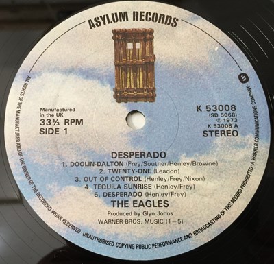 Lot 990 - EAGLES - DESPERADO LP (LIMITED EDITION NIMBUS SUPERCUT HI-FI PRESSING - K 53008)