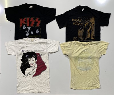 Lot 401 - ORIGINAL TOUR T-SHIRTS INC KISS / LED ZEPPELIN / DURAN DURAN.