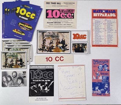 Lot 499 - 10CC - HANDBILLS/FLYERS INC 1974 FREE TRADE HALL.