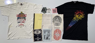 Lot 75 - HAWKWIND - ITINERARIES / T-SHIRTS / STAGE PASSES ETC.