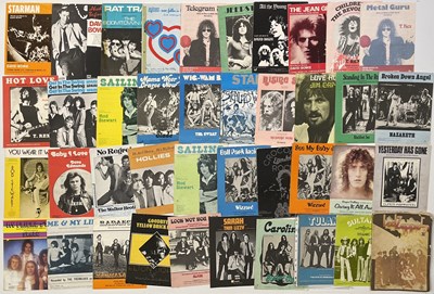 Lot 76 - ROCK/POP/GLAM - SHEET MUSIC COLLECTION.