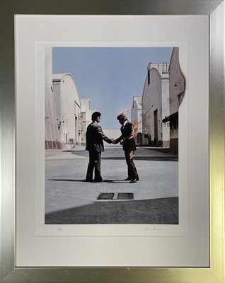 Lot 416 - PINK FLOYD - STORM THORGERSON SIGNED LIMITED EDITION WISH YOU WERE HERE PRINT.