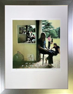 Lot 417 - PINK FLOYD - STORM THORGERSON SIGNED LIMITED EDITION WISH YOU WERE HERE PRINT.