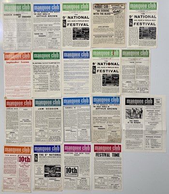 Lot 111 - MARQUEE CLUB HANDBILLS - 1966-1970.