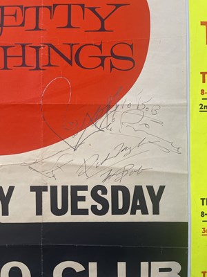 Lot 222 - THE PRETTY THINGS - SIGNED POSTER.