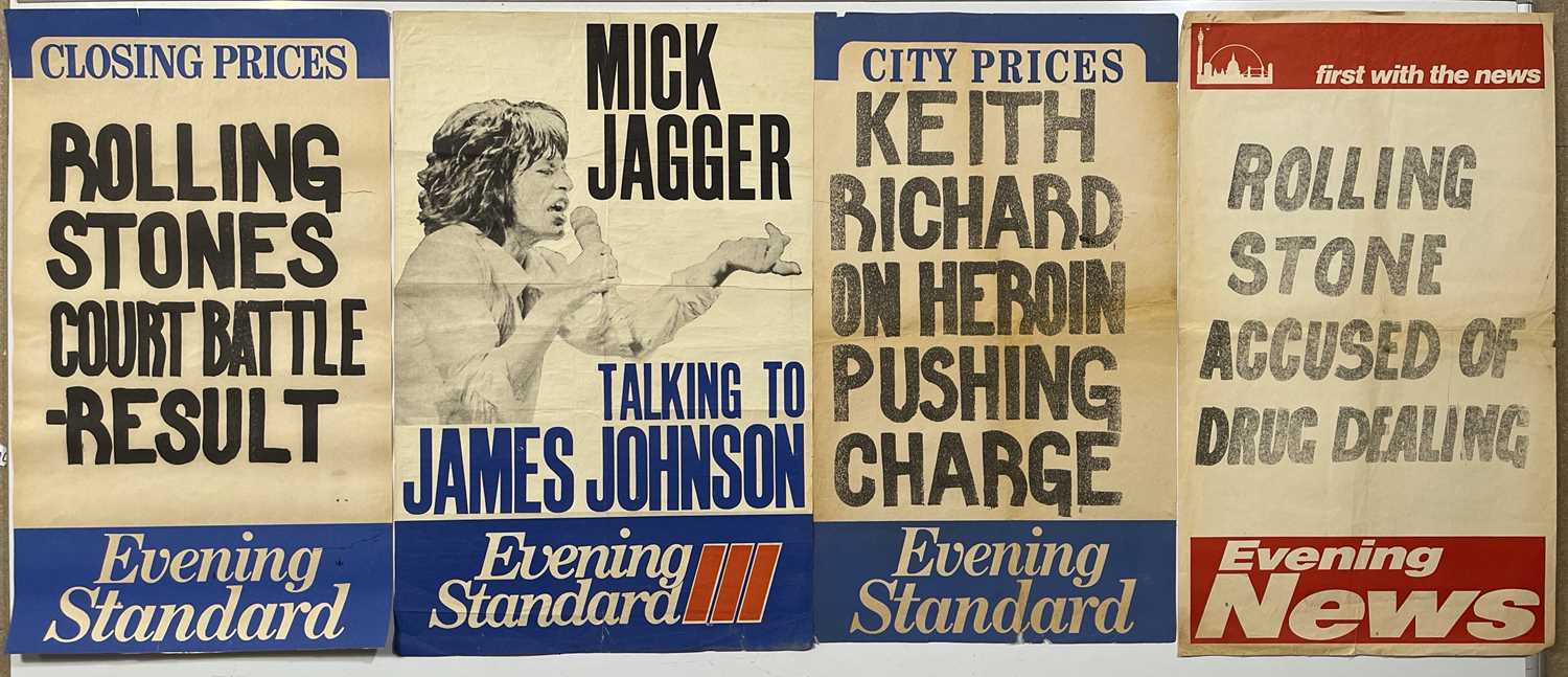 Lot 427 - THE ROLLING STONES - NEWSPAPER BILLBOARD POSTERS.