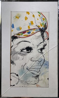 Lot 2060560 - DAVID OXTOBY (1938) - AN ORIGINAL WORK DEPICTING DIANA ROSS.