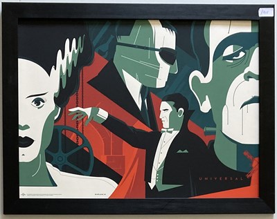 Lot 12 - TOM WHALEN UNIVERSAL MONSTERS LIMITED EDITION PRINT