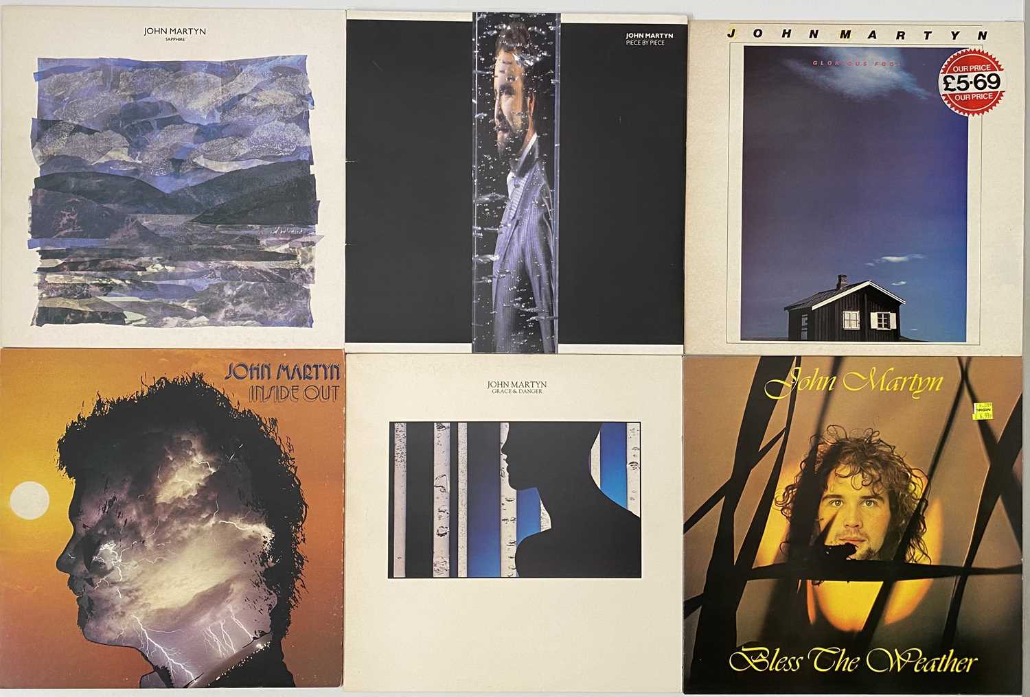 Lot 1106 - JOHN MARTYN/ VAN MORRISON/ BOB DYLAN - LP COLLECTON