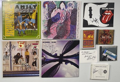 Lot 319 - SIGNED MEMORABILIA - ROCK / PROG INC BILL WYMAN.