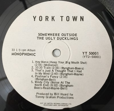 Lot 681 - THE UGLY DUCKLINGS - SOMEWHERE OUTSIDE LP (CANADIAN MONO - YORK TOWN YT50001)