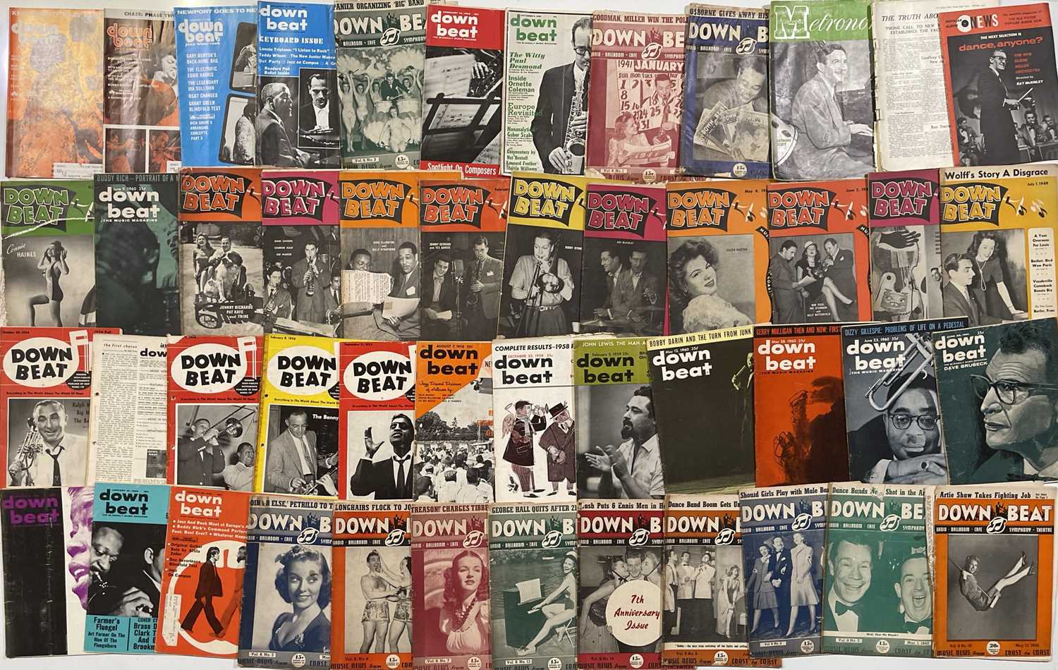 Lot 81 - JAZZ/BLUES - VINTAGE MAGAZINES INC. 1940s MELODY MAKER/DOWNBEAT ETC.