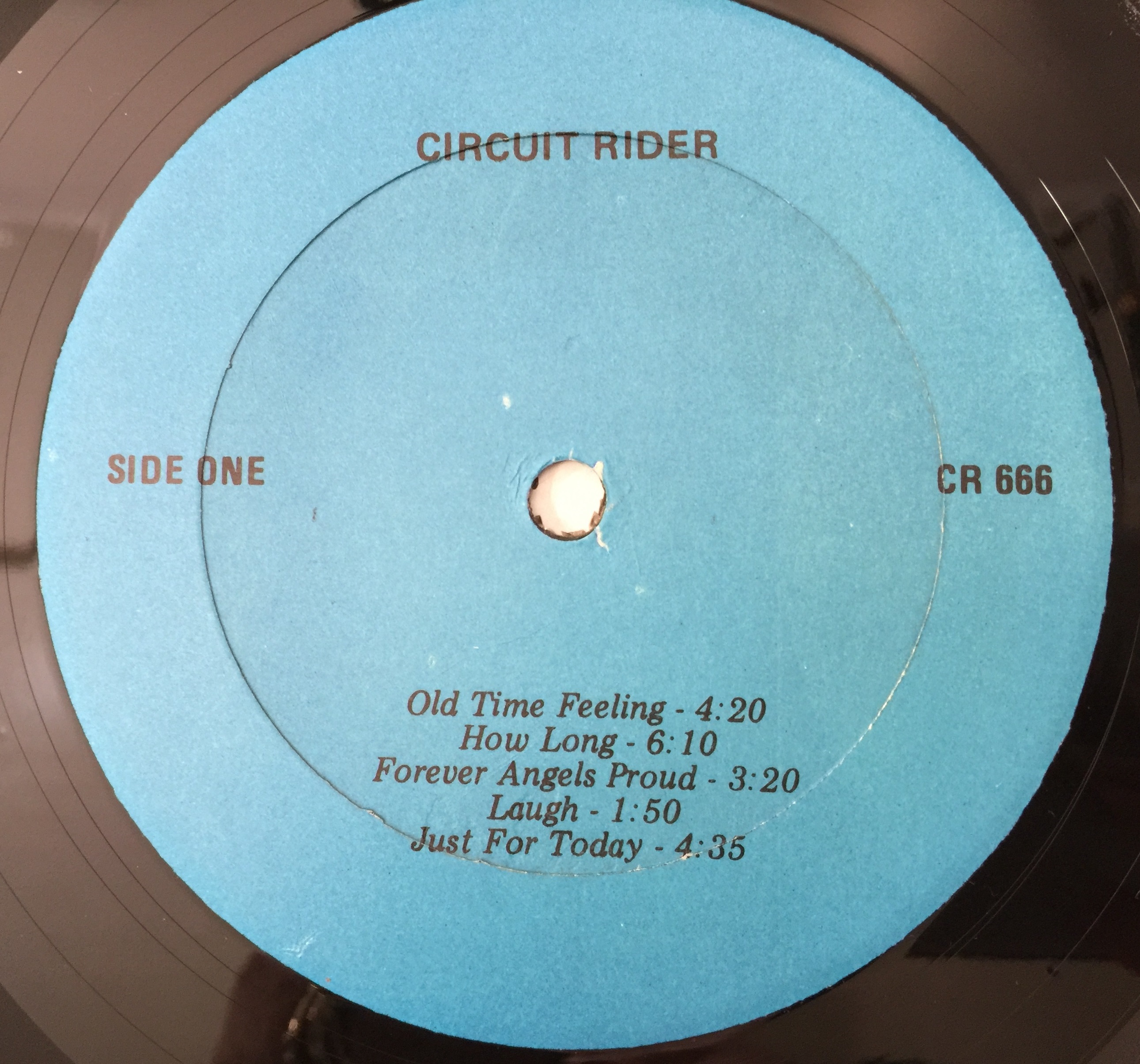Circuit Rider Sign Lot 14 - CIRCUIT RIDER - S/T LP (SELF-RELEASED - CR