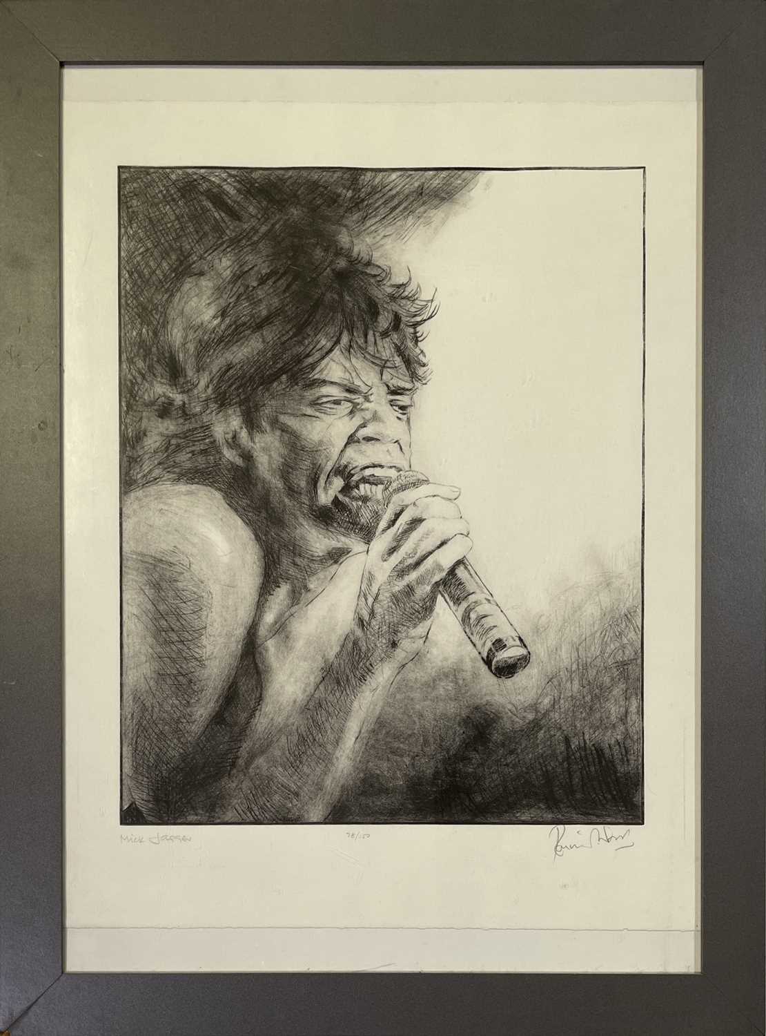 Lot 403 - THE ROLLING STONES - RONNIE WOOD - SIGNED LIMITED EDITION PRINT - MICK.