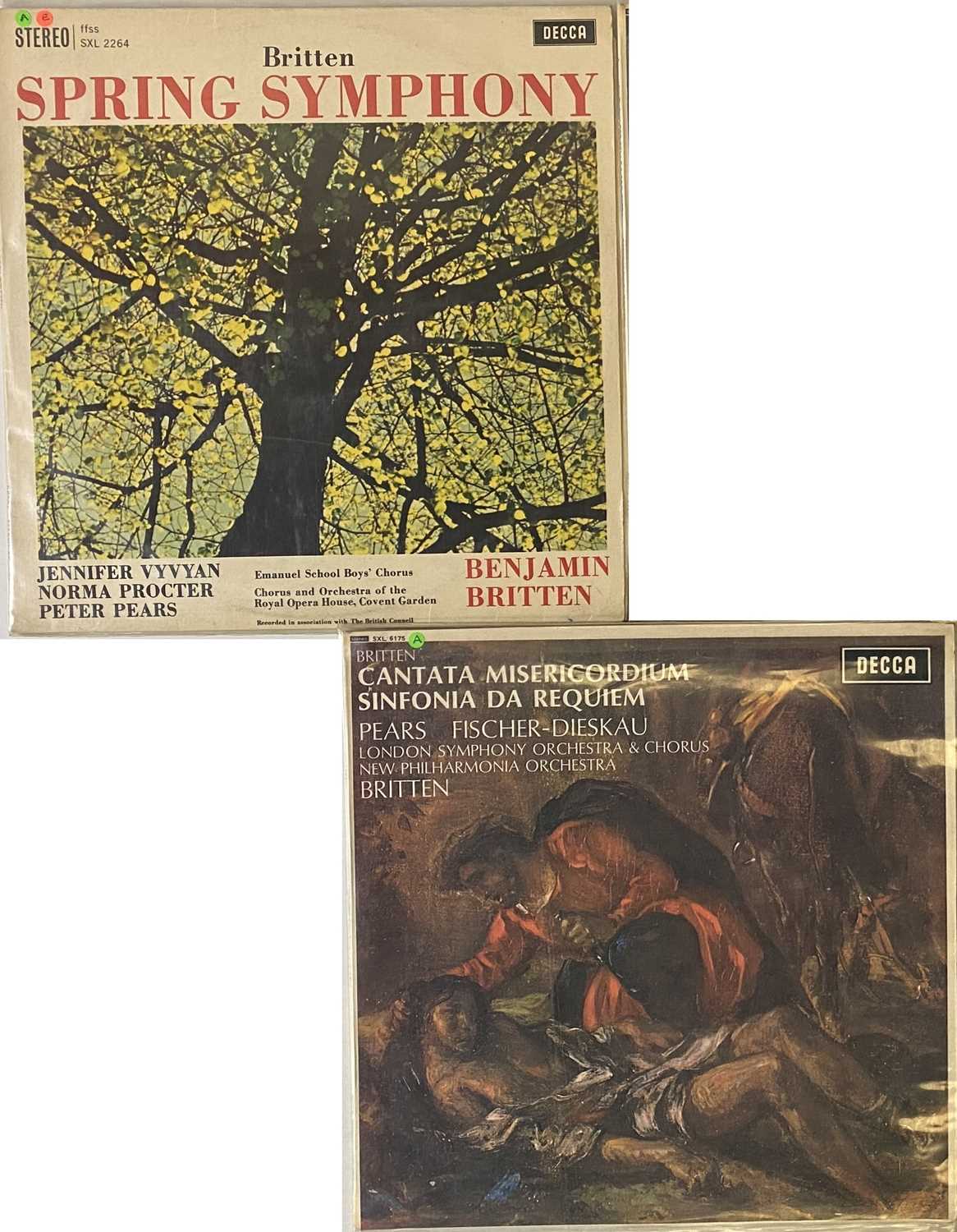 Lot 38 - BENJAMIN BRITTEN - UK DECCA SXL PACK (SIGNED).