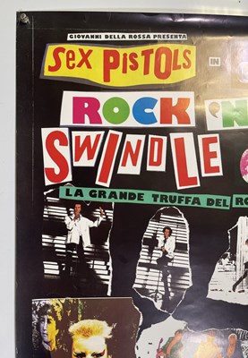 Lot 502 - THE SEX PISTOLS - GREAT ROCK N ROLL SWINDLE ITALIAN POSTER.