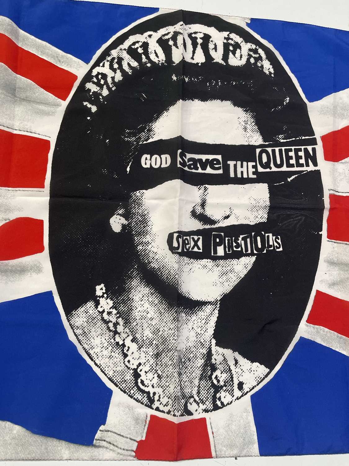 Lot 503 - THE SEX PISTOLS - A GOD SAVE THE QUEEN FLAG.