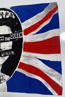 Lot 503 - THE SEX PISTOLS - A GOD SAVE THE QUEEN FLAG.